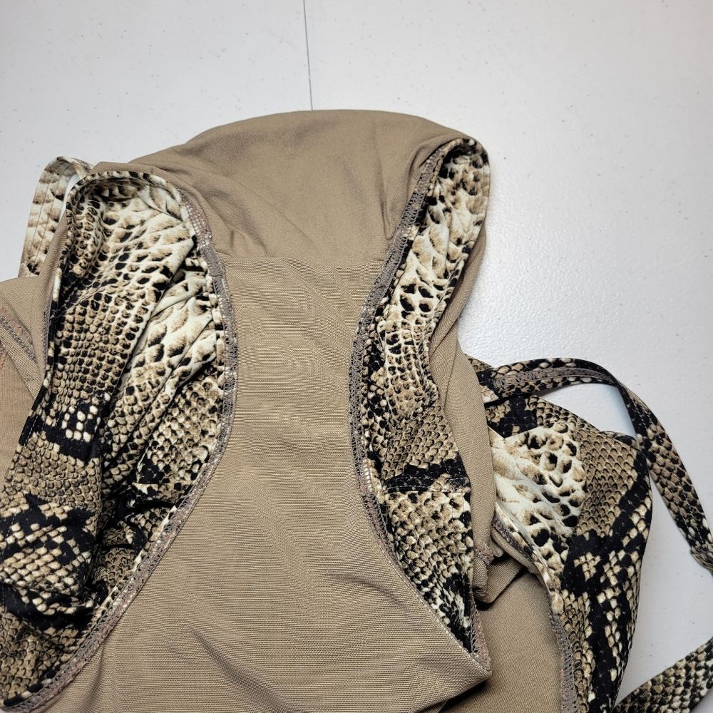 Bond Eye Nip Tuck Snakeskin Snake Print One Piece… - image 8